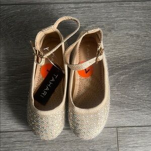 Tahari Glittery Ballet Flats
